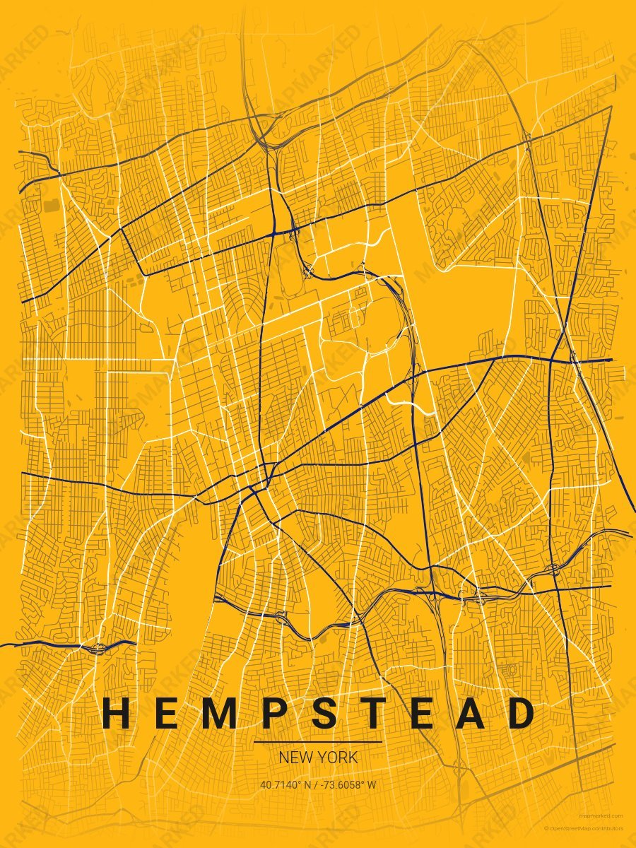 Gold, Blue & White Range style sample on Hempstead New
