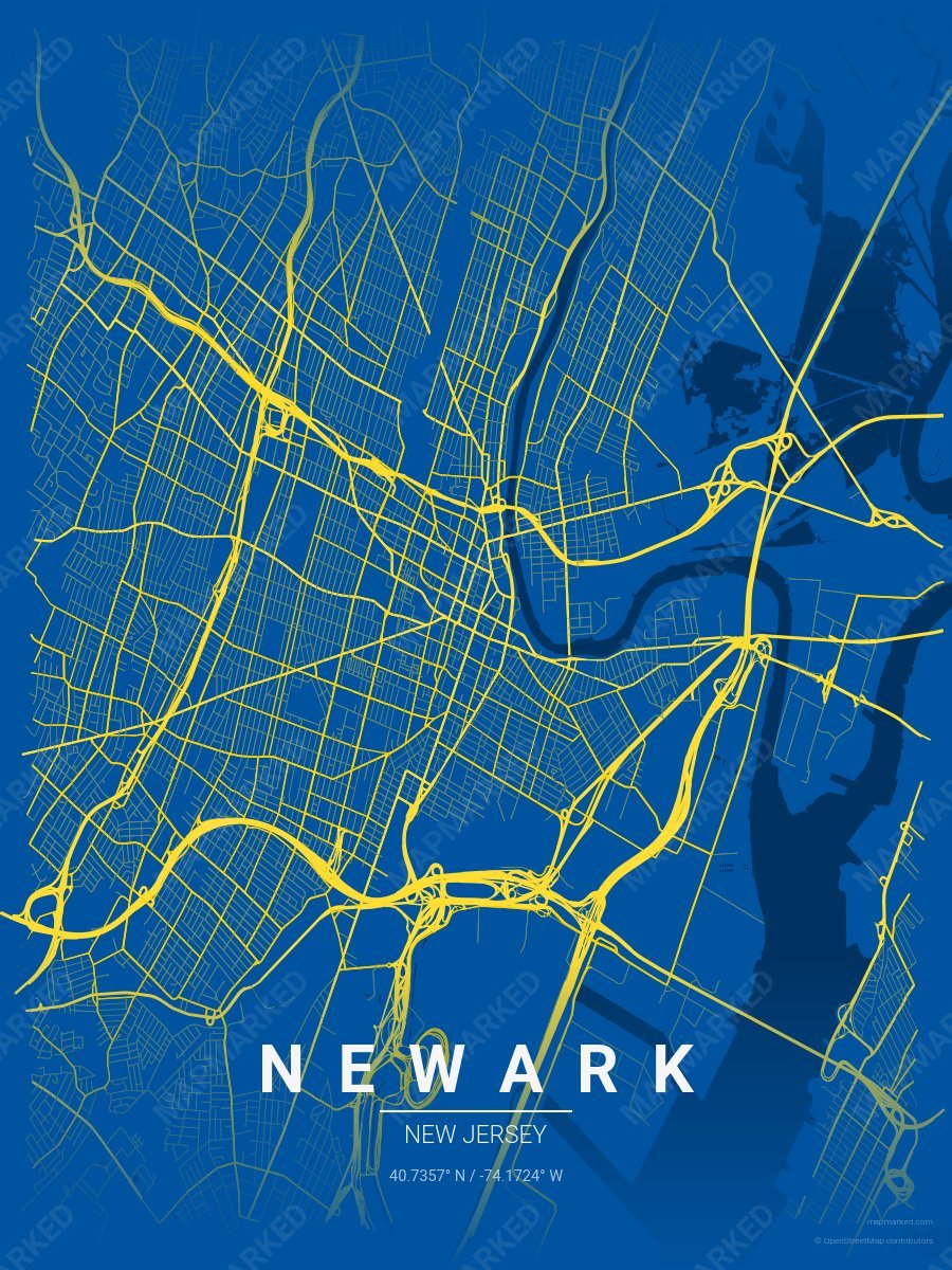 Blue, Yellow & Gold Range style sample on Newark New