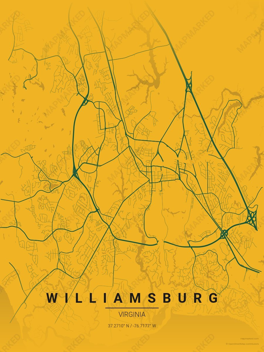 Gold & Green Classic style sample on Williamsburg