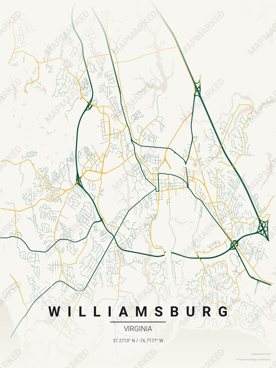 Cream, Green & Gold Muse style sample on Williamsburg