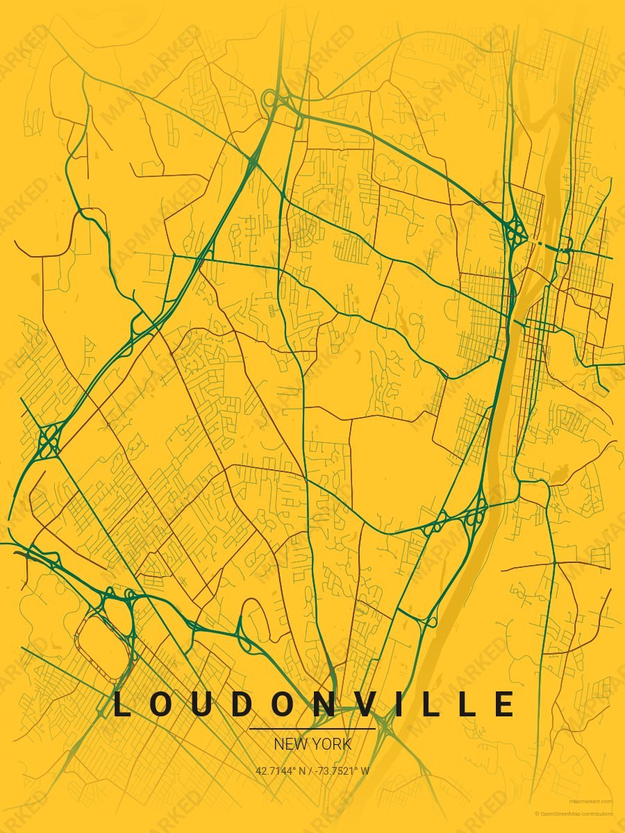 Yellow, Green & Brown Ethos style sample on Loudonville New