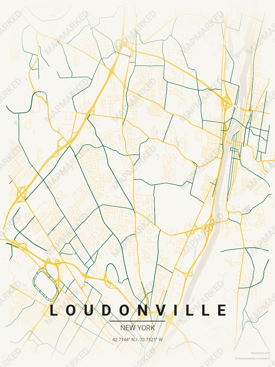 Cream, Yellow & Green Craft style sample on Loudonville New