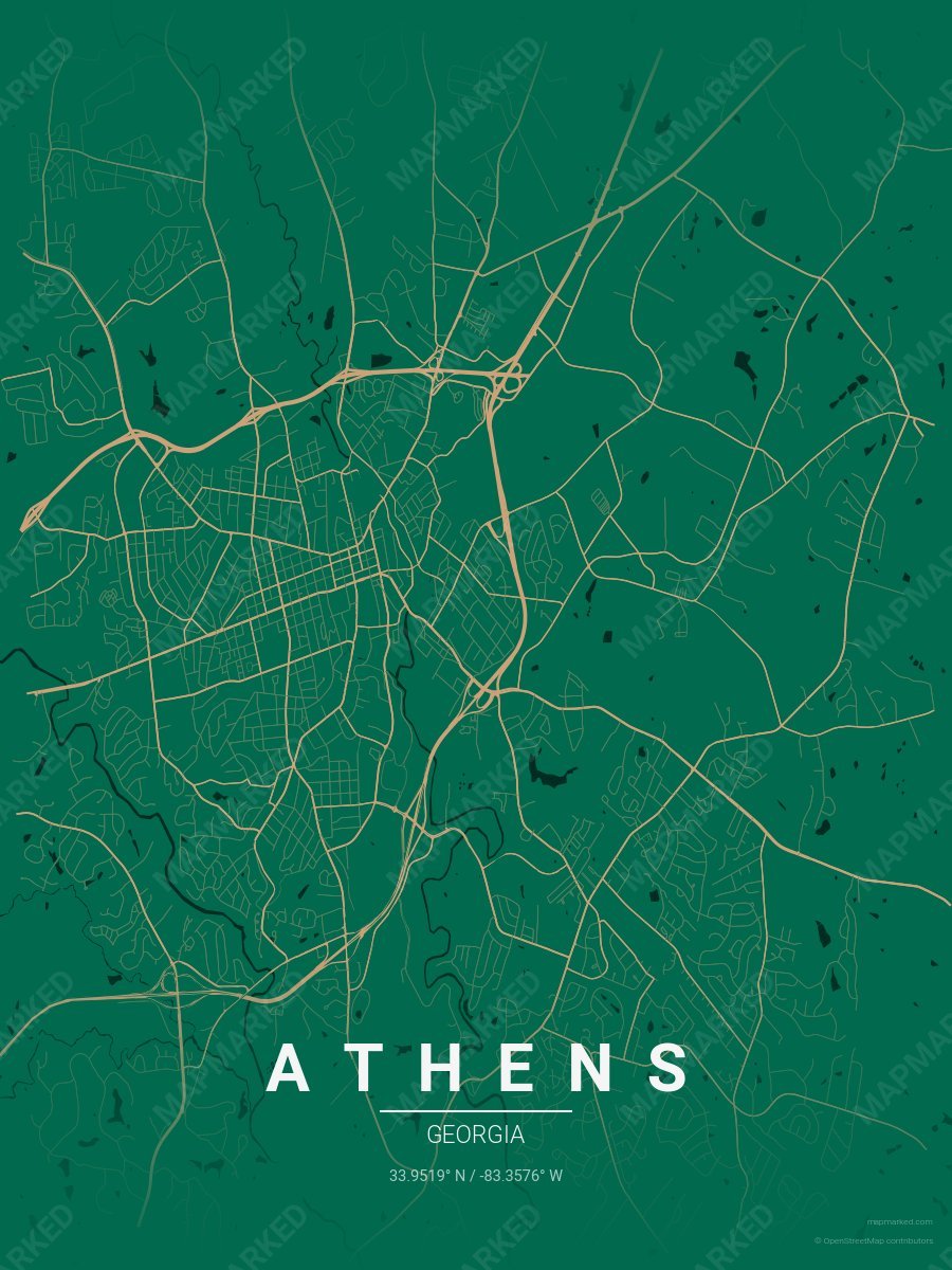 Green & Tan Nova style sample on Athens