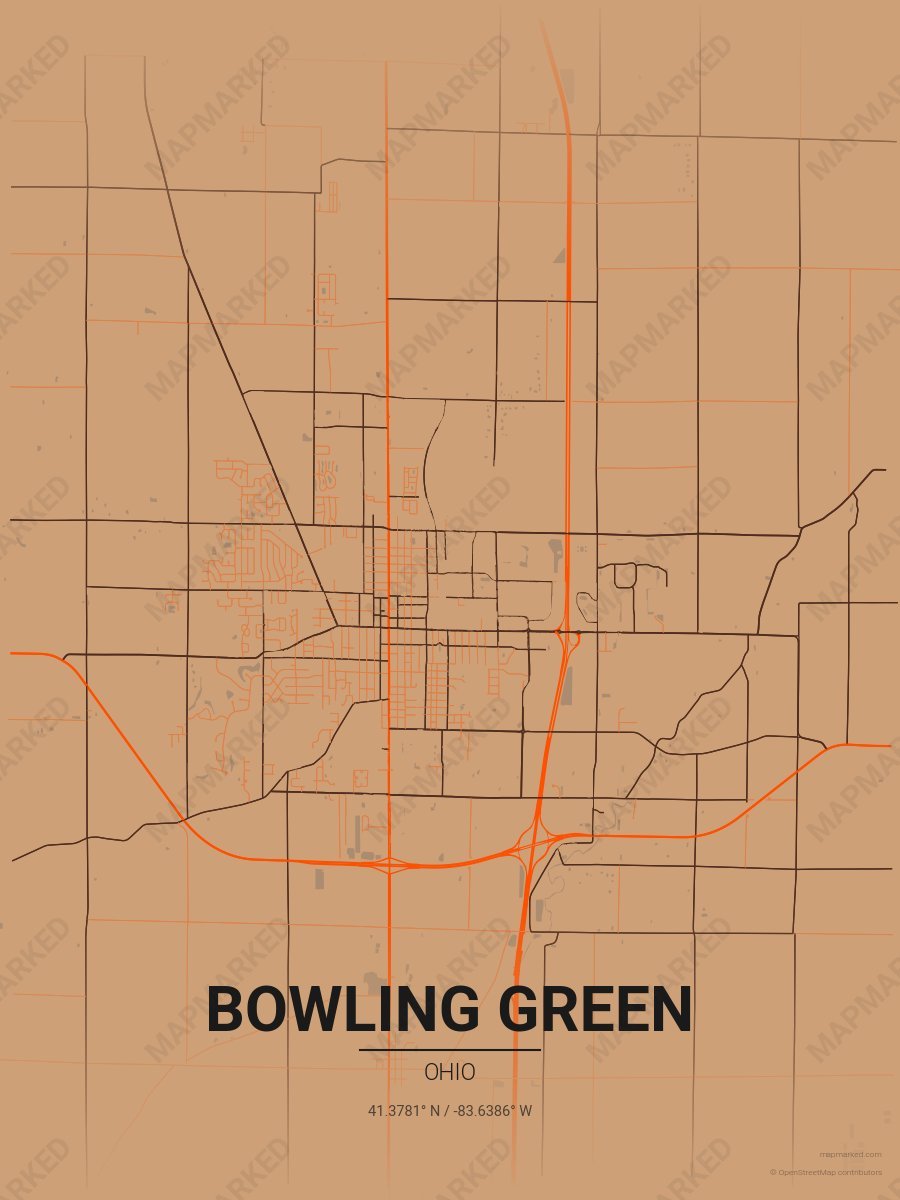 Tan, Orange & Brown Accord style sample on Bowling Green
