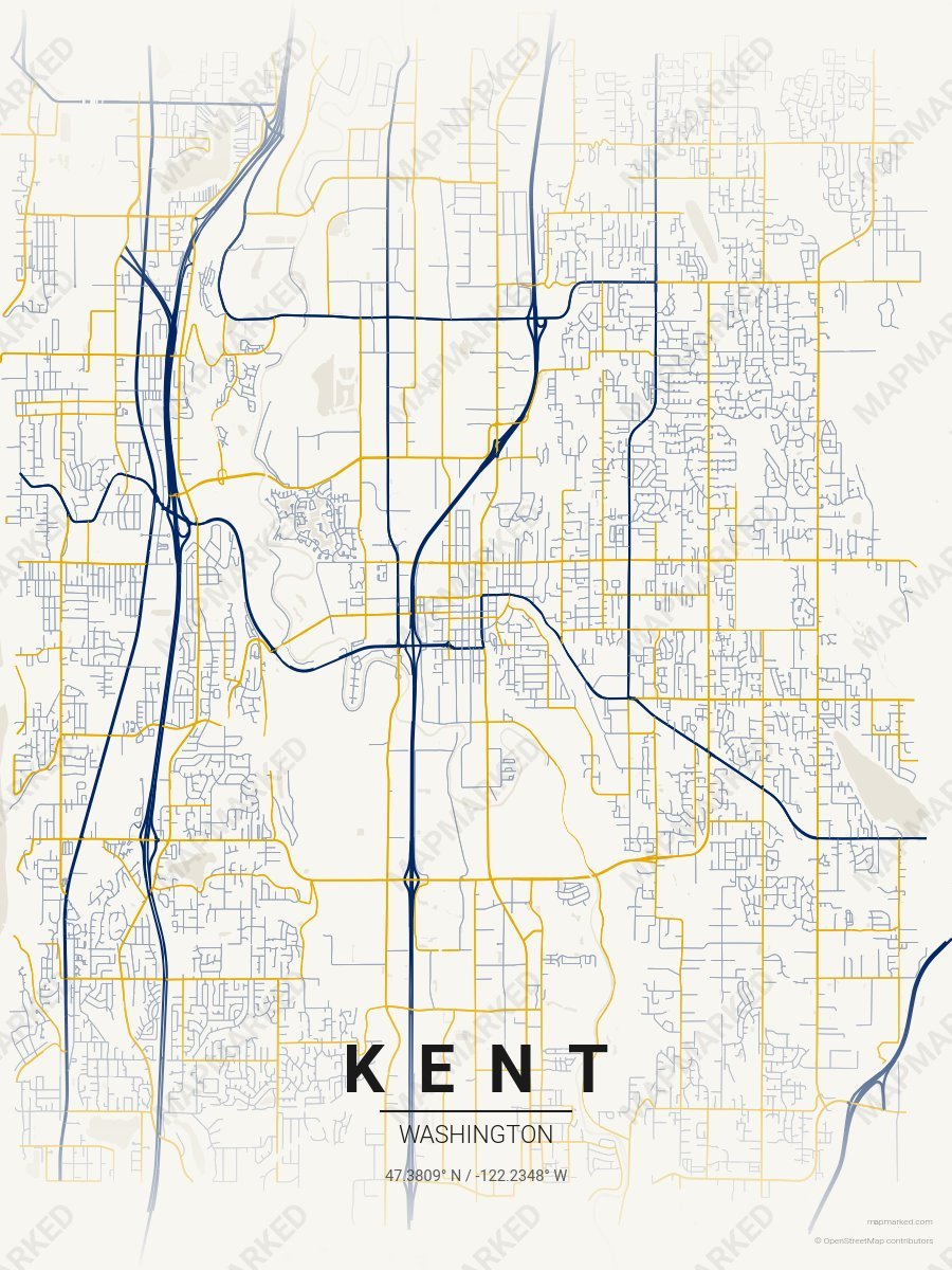 Cream, Blue & Gold Standard style sample on Kent