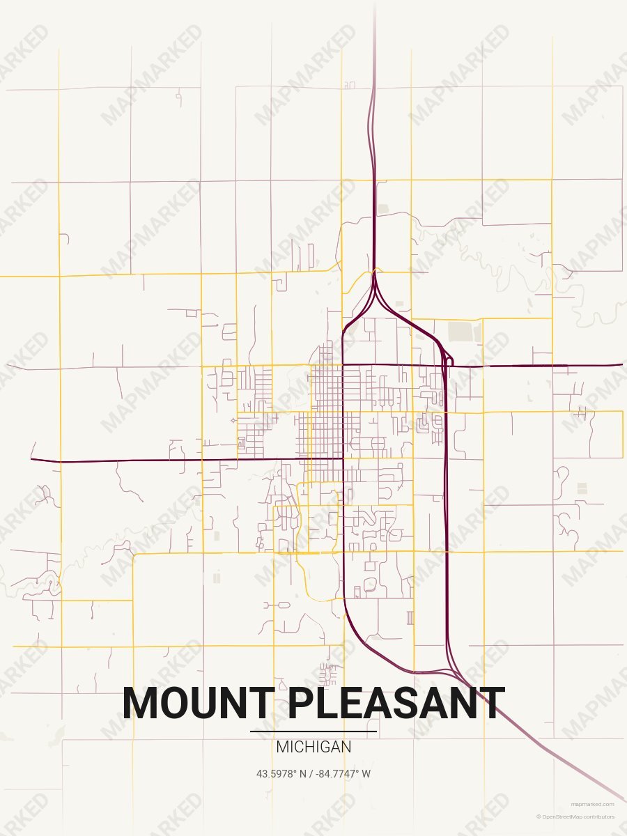 Cream, Maroon & Gold Vista style sample on Mount Pleasant