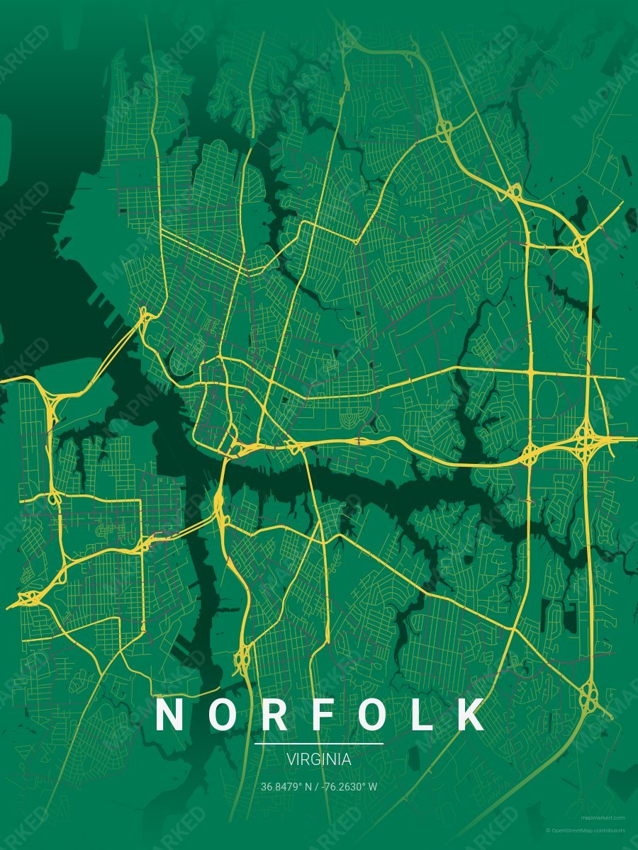 Green, Gold & Gray Range style sample on Norfolk