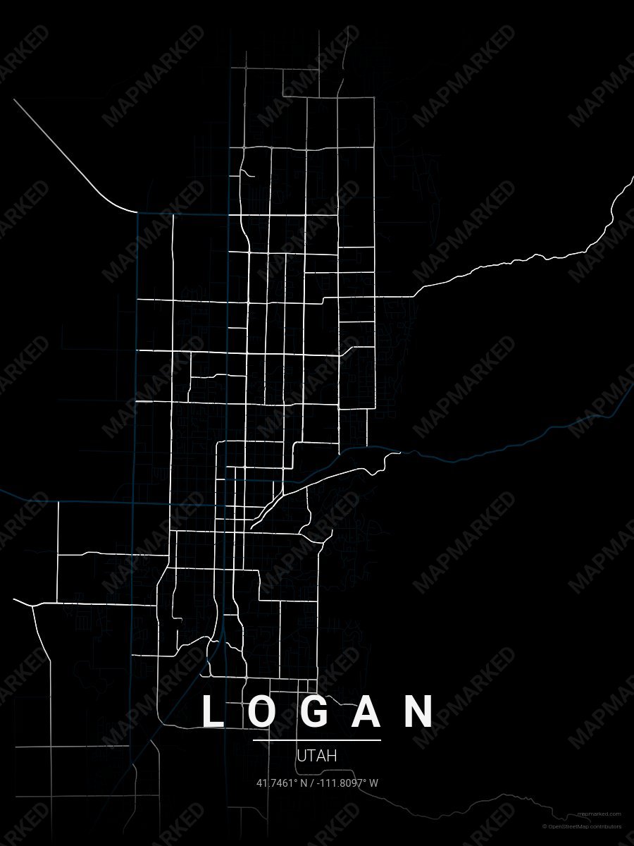 Black, Blue & White Craft style sample on Logan