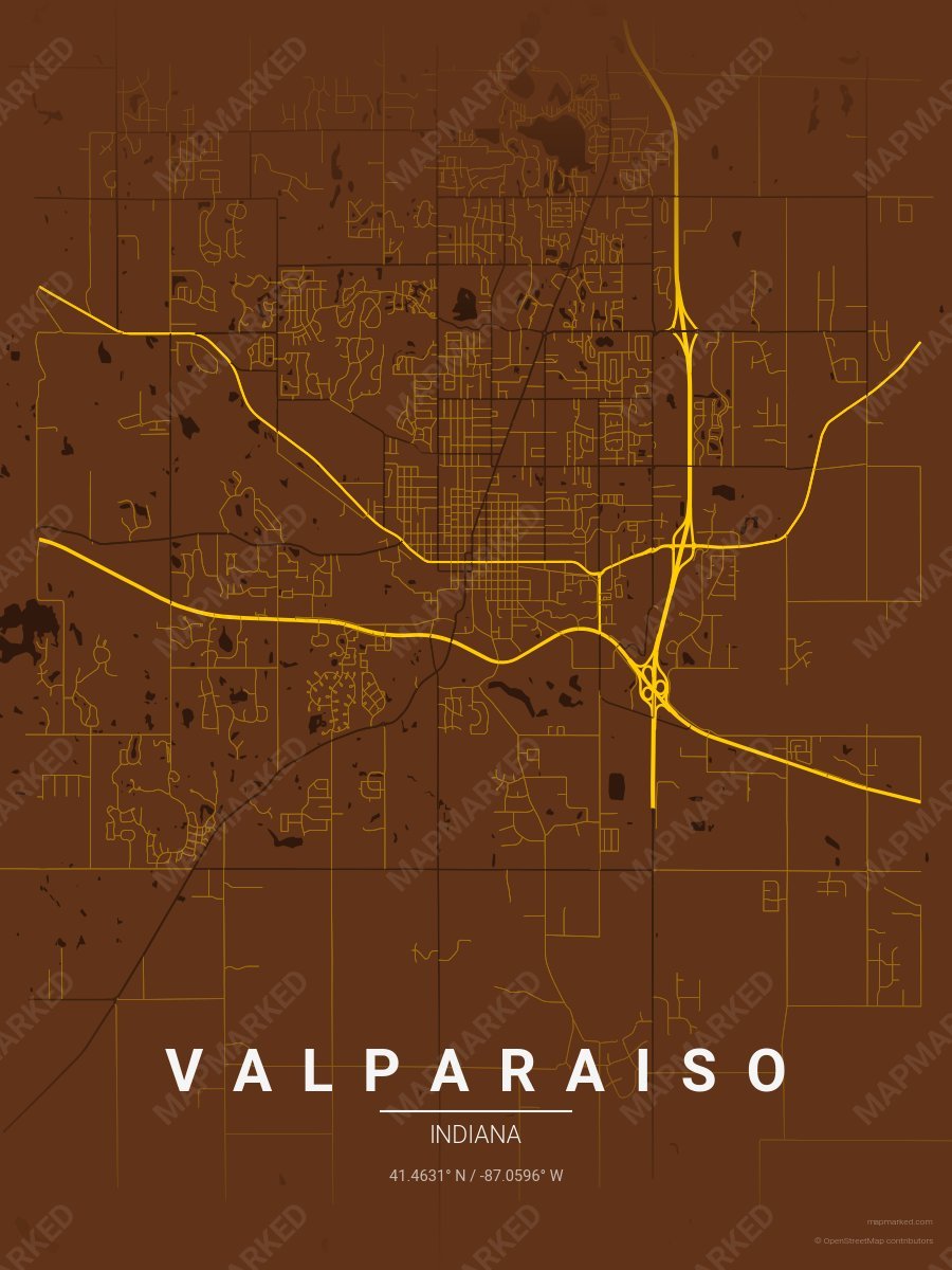 Light Brown, Gold & Brown Atlas style sample on Valparaiso