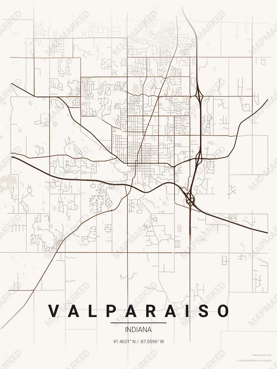 Cream, Brown & Light Brown Duet style sample on Valparaiso