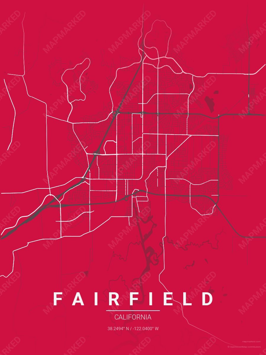 Red, Black & White Craft style sample on Fairfield