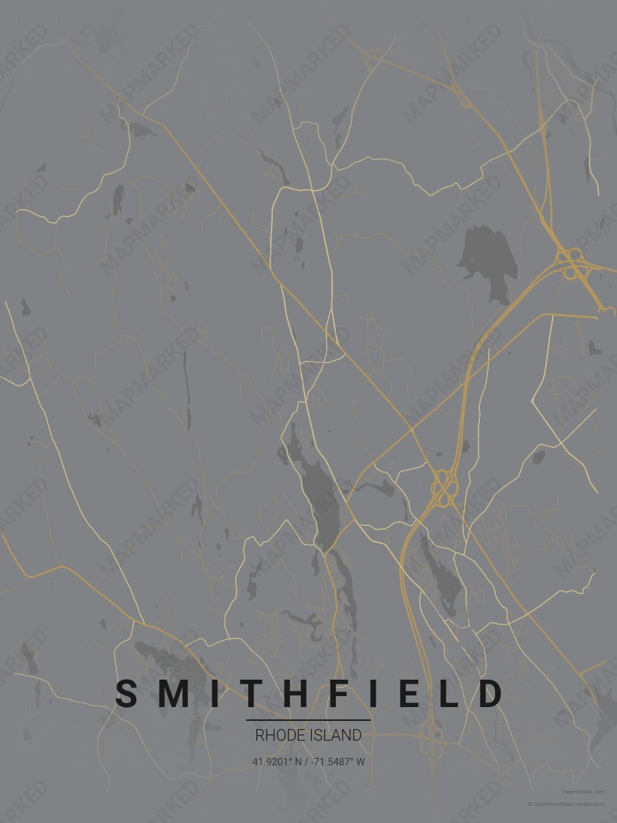 Gray, Gold & Light Gold Standard style sample on Smithfield Rhode