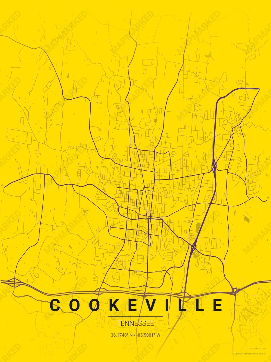 Gold & Purple Statement style sample on Cookeville