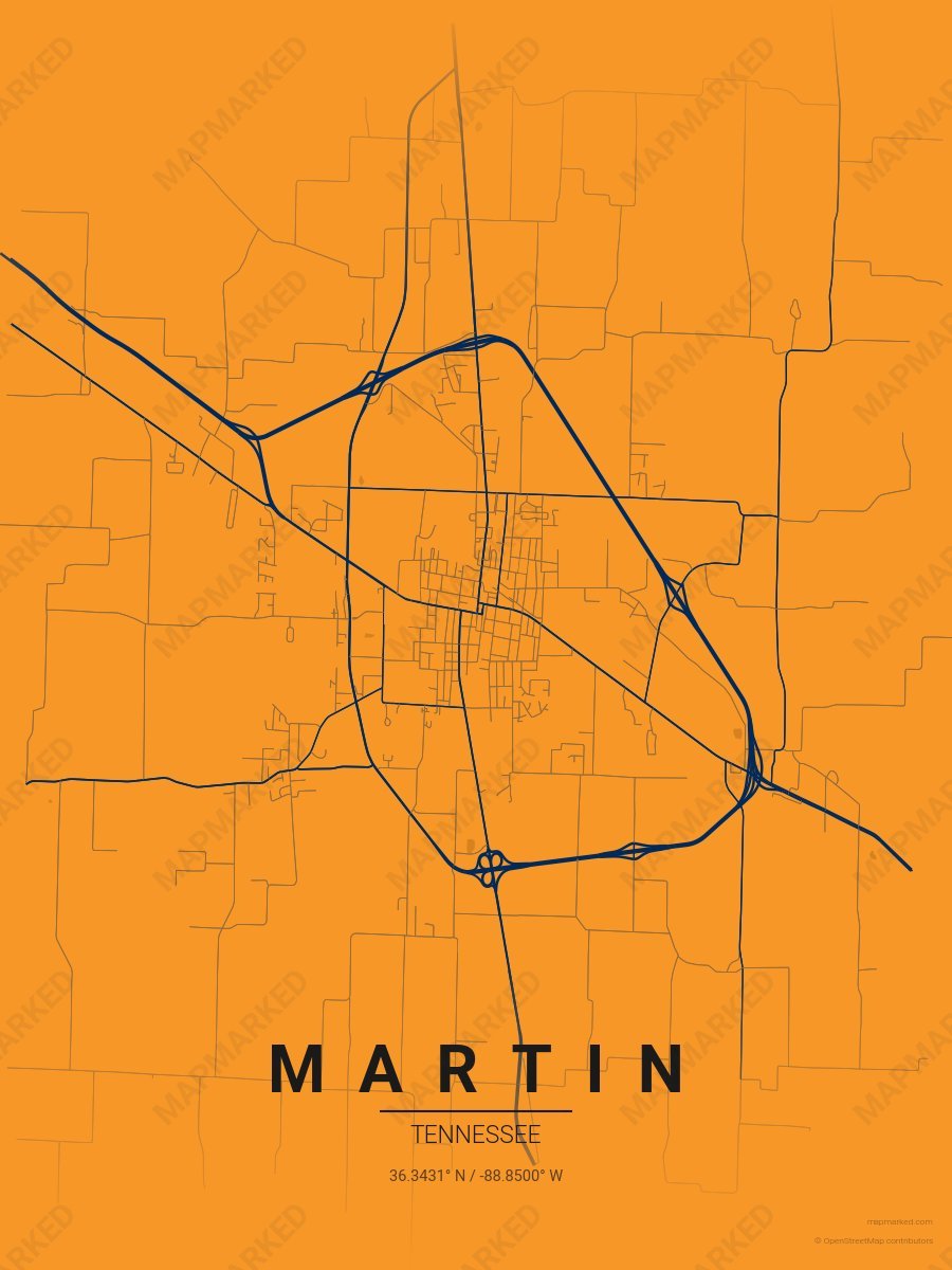 Orange & Blue Prime style sample on Martin