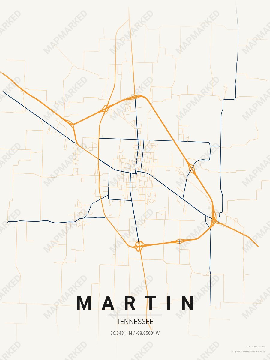 Cream, Orange & Blue Verve style sample on Martin