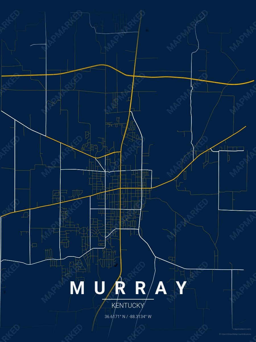 Blue, Gold & White Prime style sample on Murray
