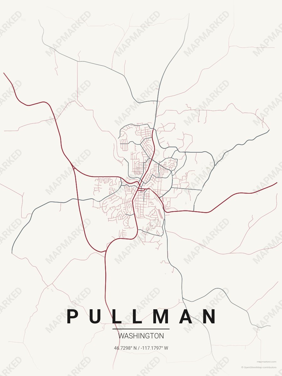 Cream, Crimson & Gray Verve style sample on Pullman