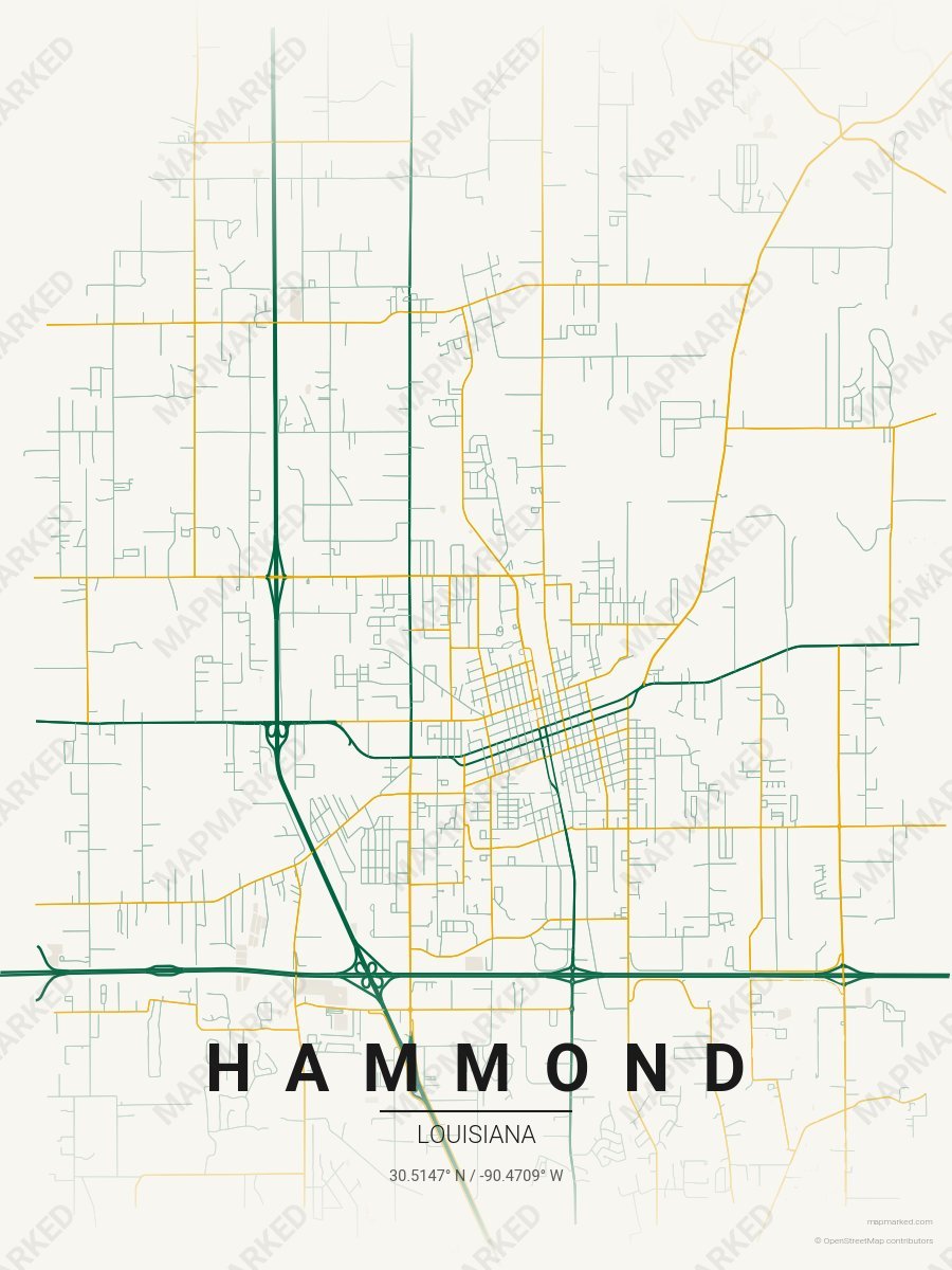 Cream, Green & Gold Aura style sample on Hammond