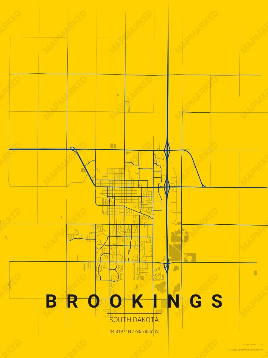 Yellow & Blue Cadence style sample on Brookings South