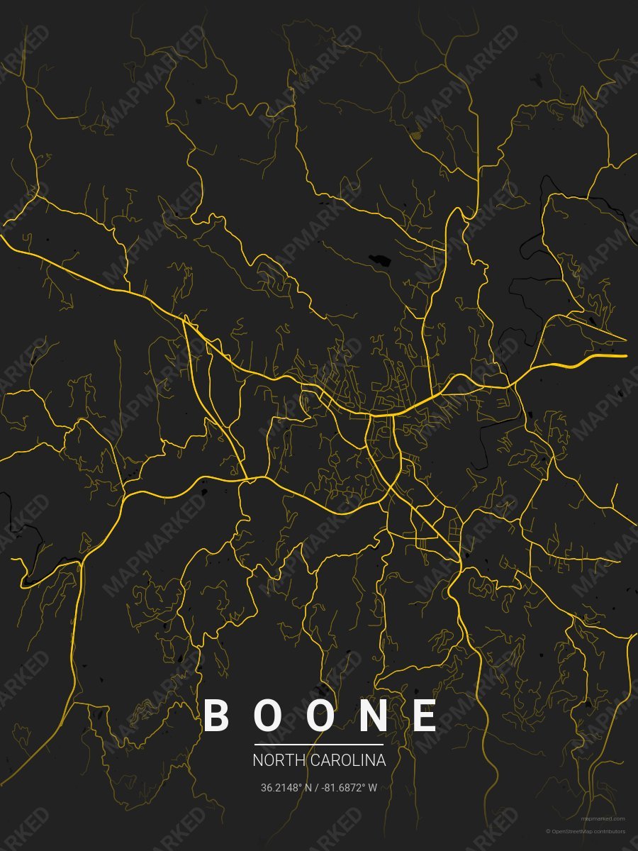 Black & Yellow Verve style sample on Boone North