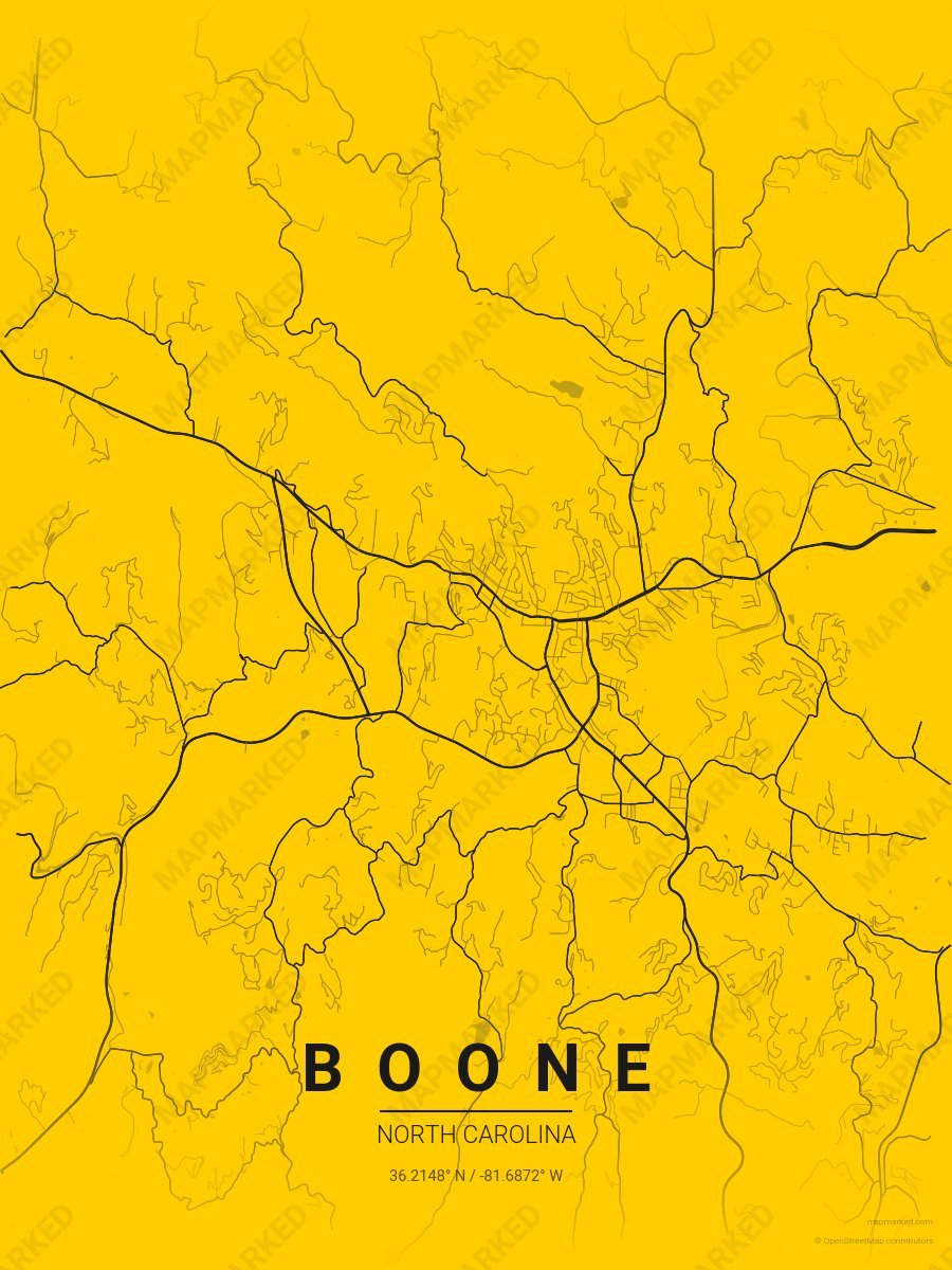Yellow & Black Craft style sample on Boone North