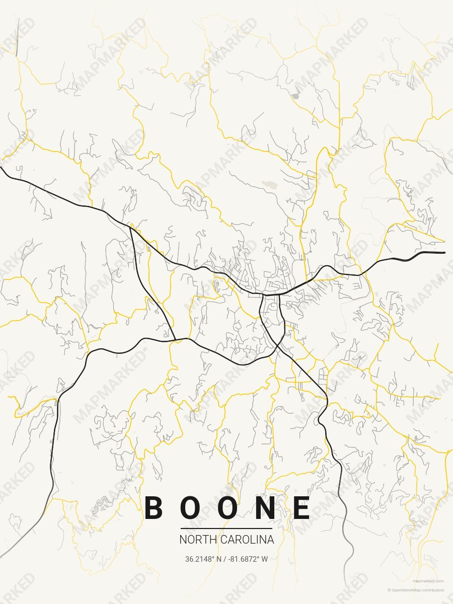 Cream, Black & Yellow Verve style sample on Boone North