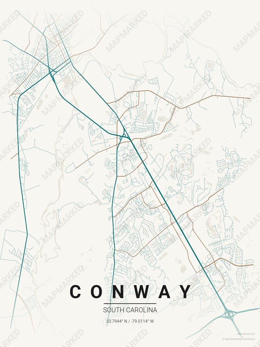 Cream, Teal & Gold Prime style sample on Conway South