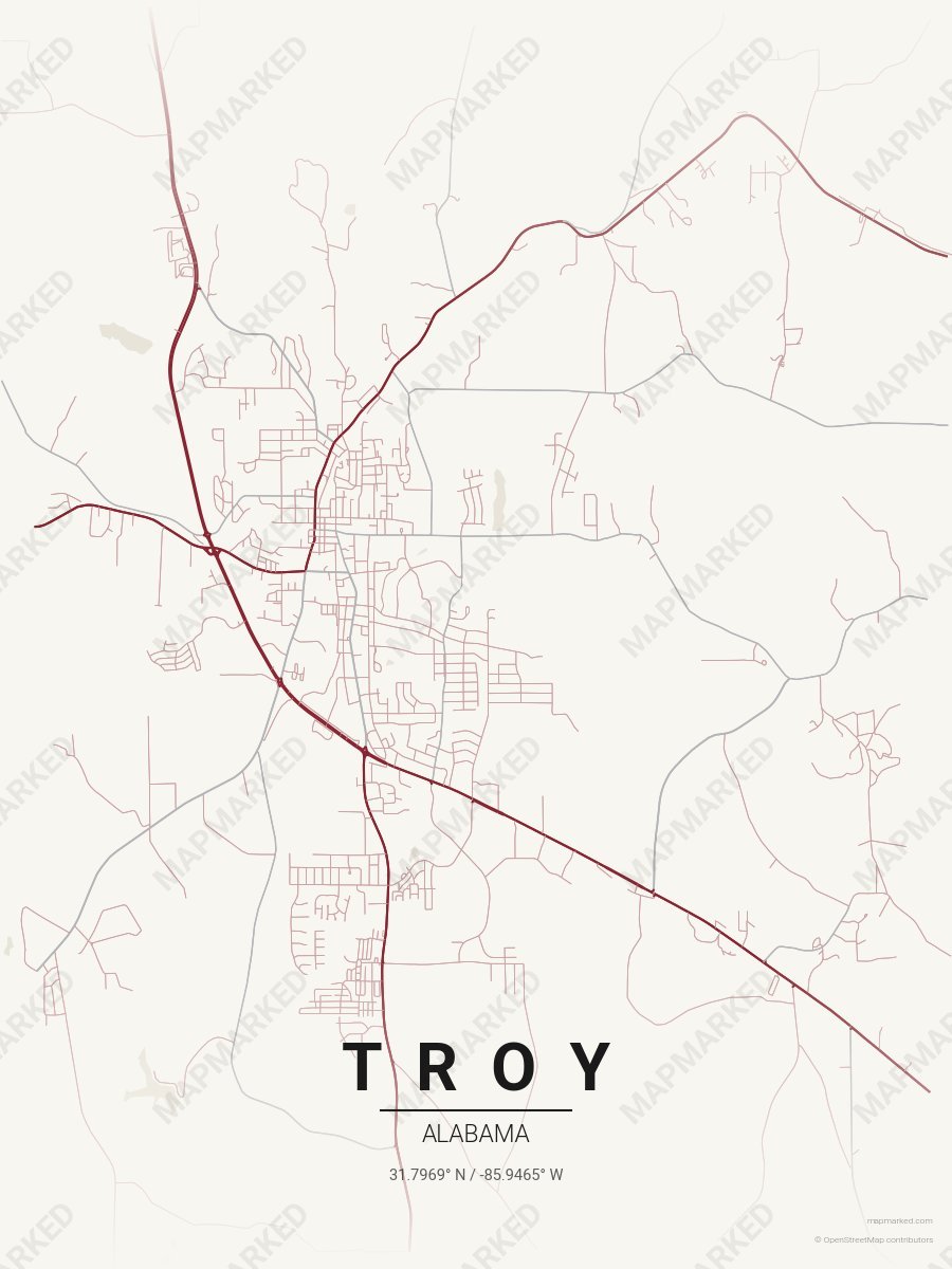 Cream, Red & Silver Icon style sample on Troy