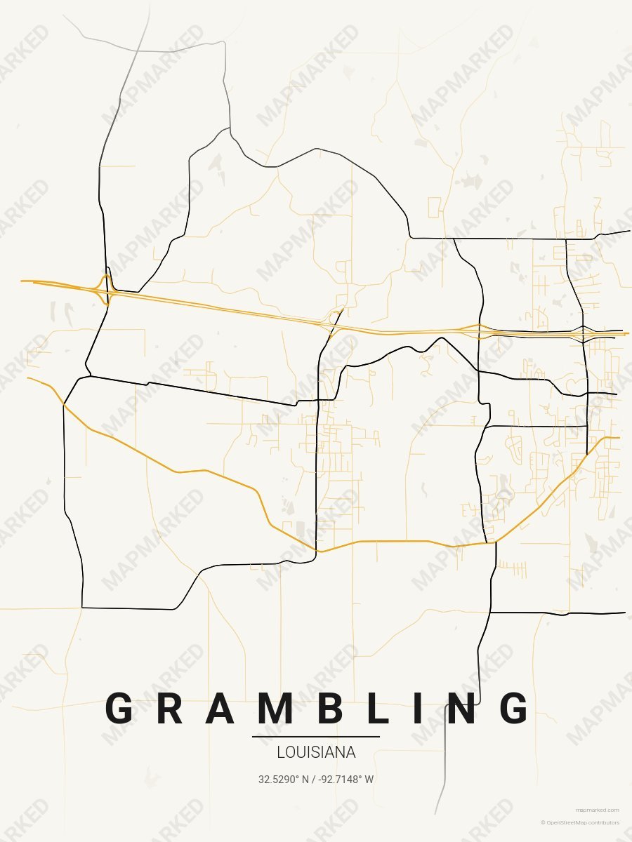Cream, Gold & Black Icon style sample on Grambling