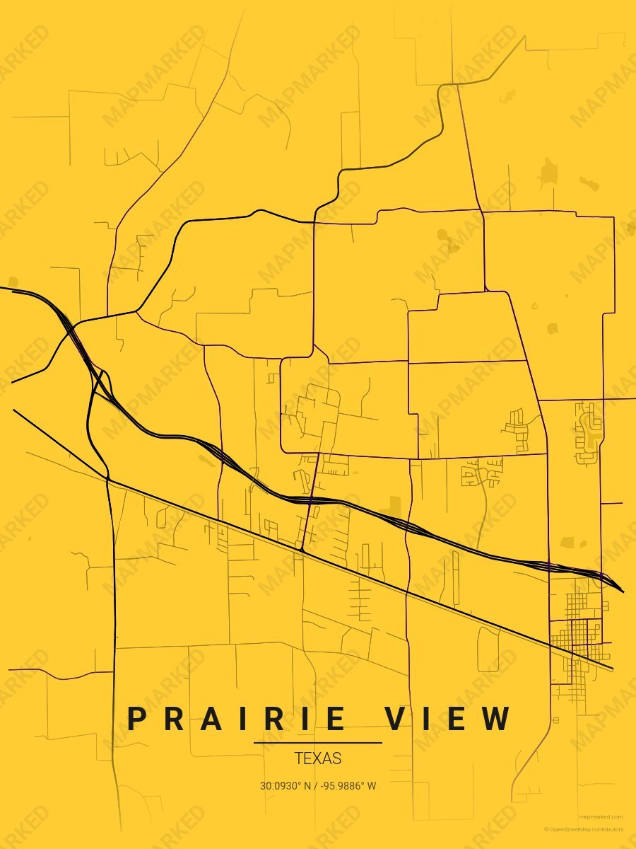 Gold, Black & Purple Prime style sample on Prairie View