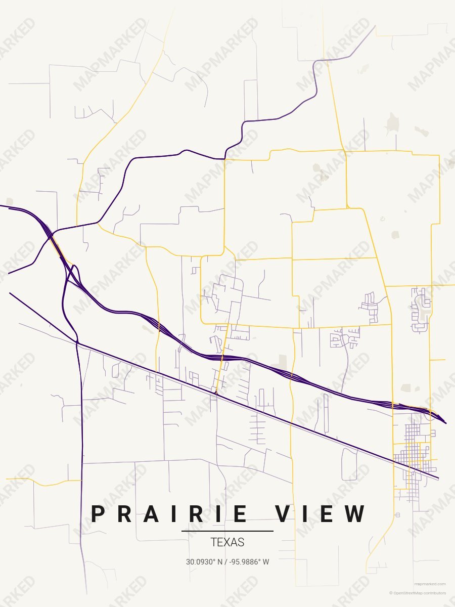 Cream, Purple & Gold Loft style sample on Prairie View