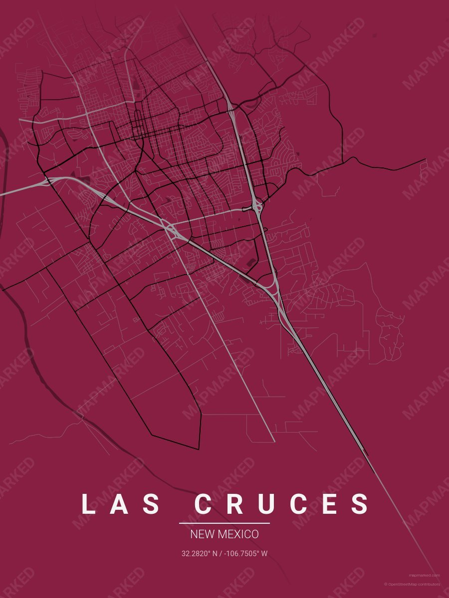 Crimson, Gray & Black Signature style sample on Las Cruces New