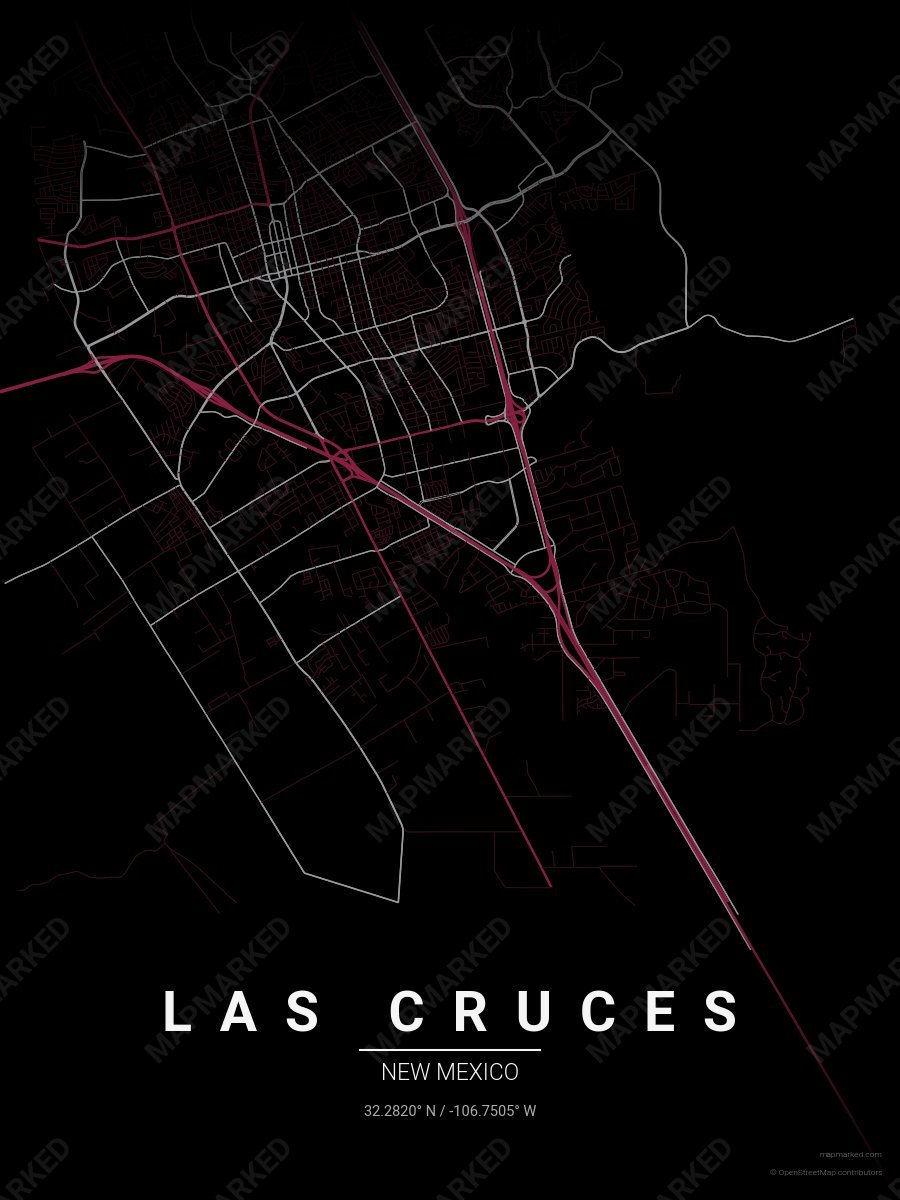 Black, Crimson & Gray Standard style sample on Las Cruces New