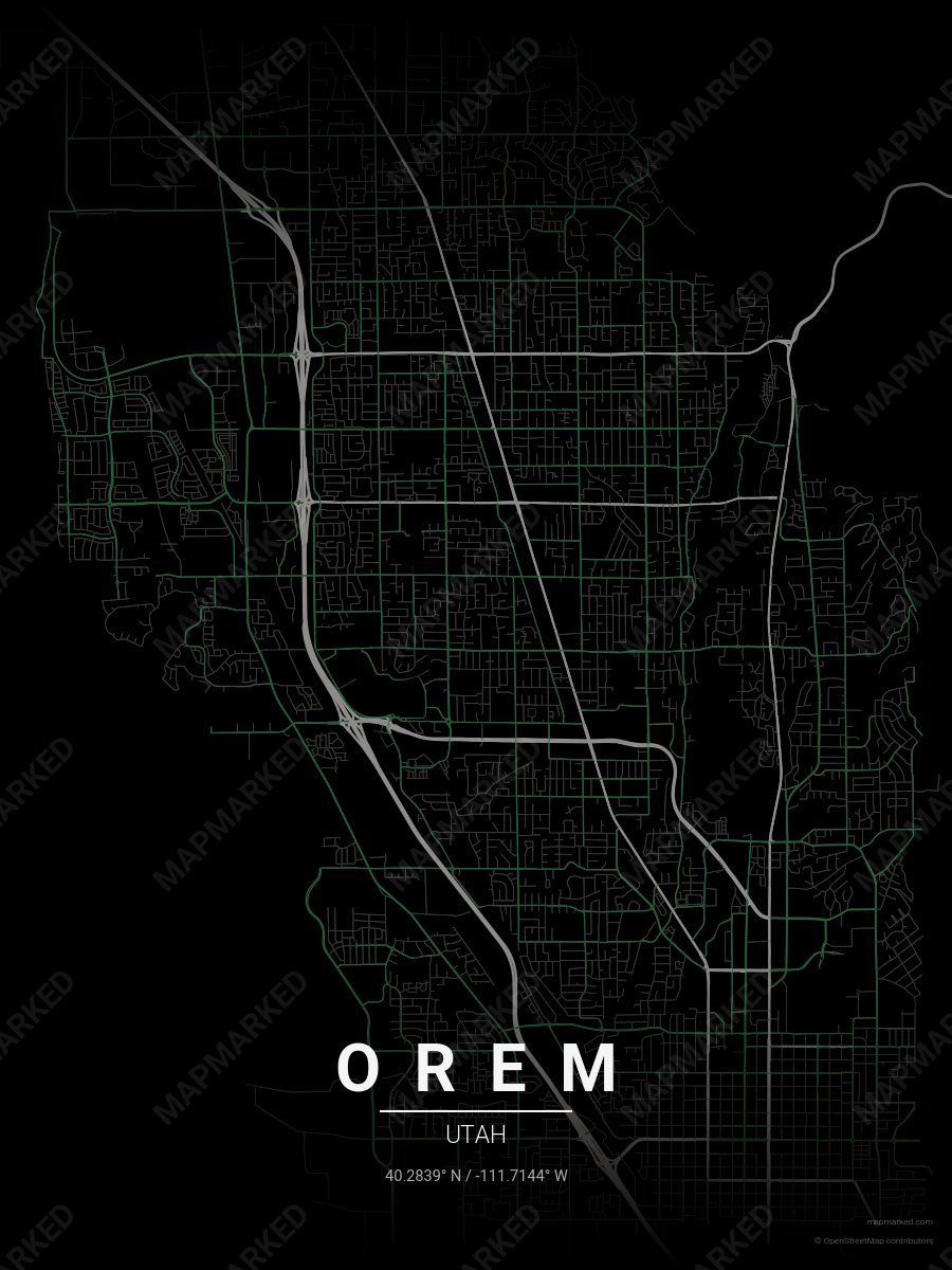 Black, Gray & Green Modern style sample on Orem