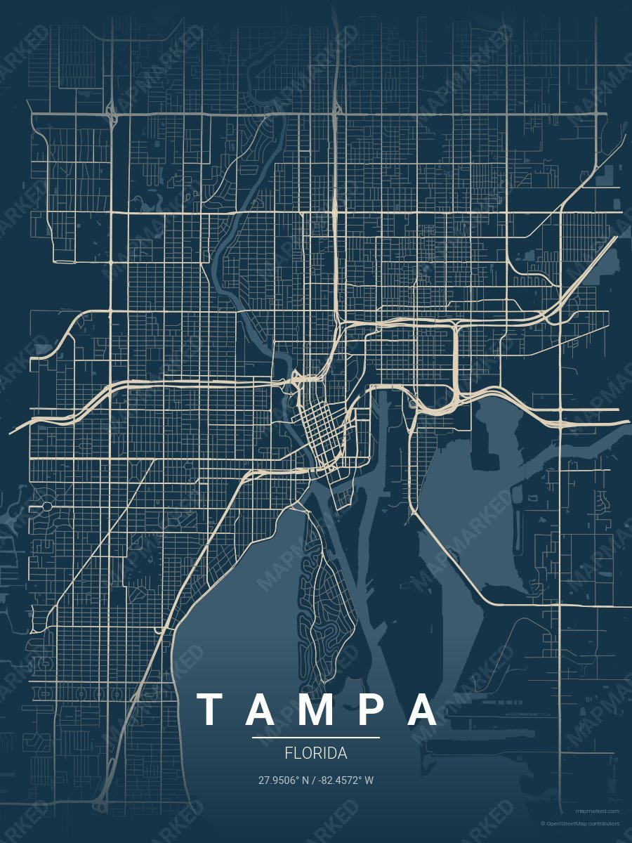 Driftwood Navy style sample on Tampa