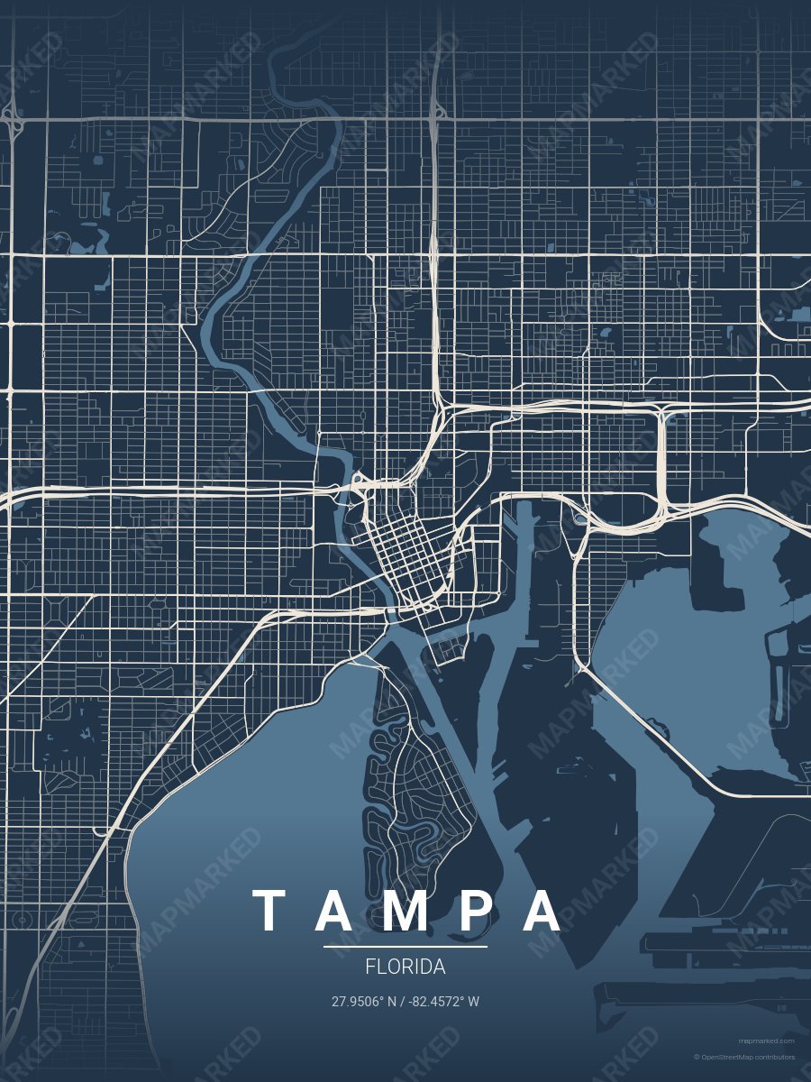 Navy Arctic style sample on Tampa