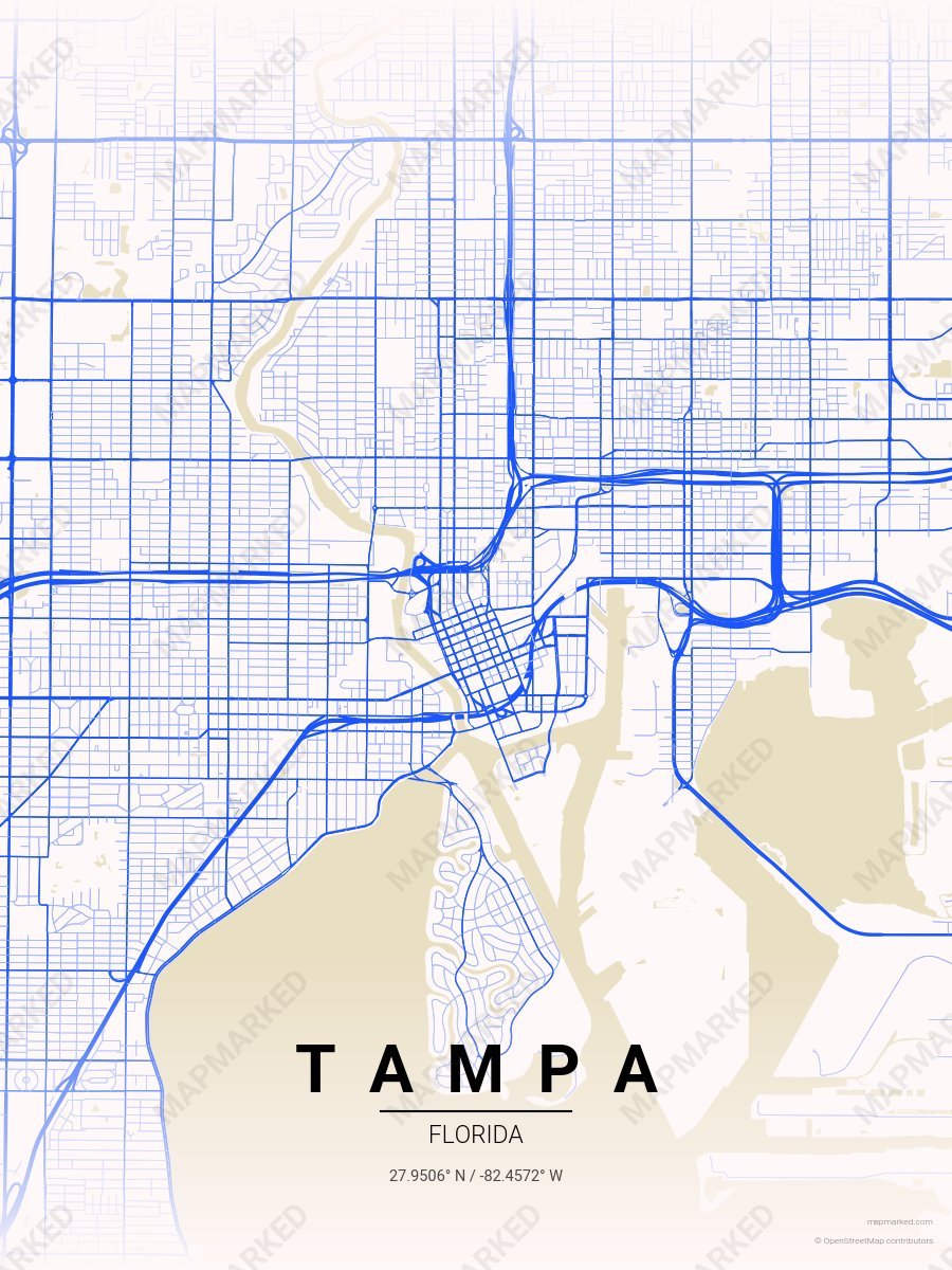 Paper Blue style sample on Tampa