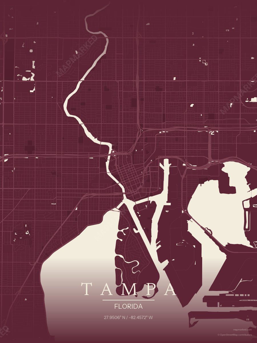 Silhouette Burgundy style sample on Tampa