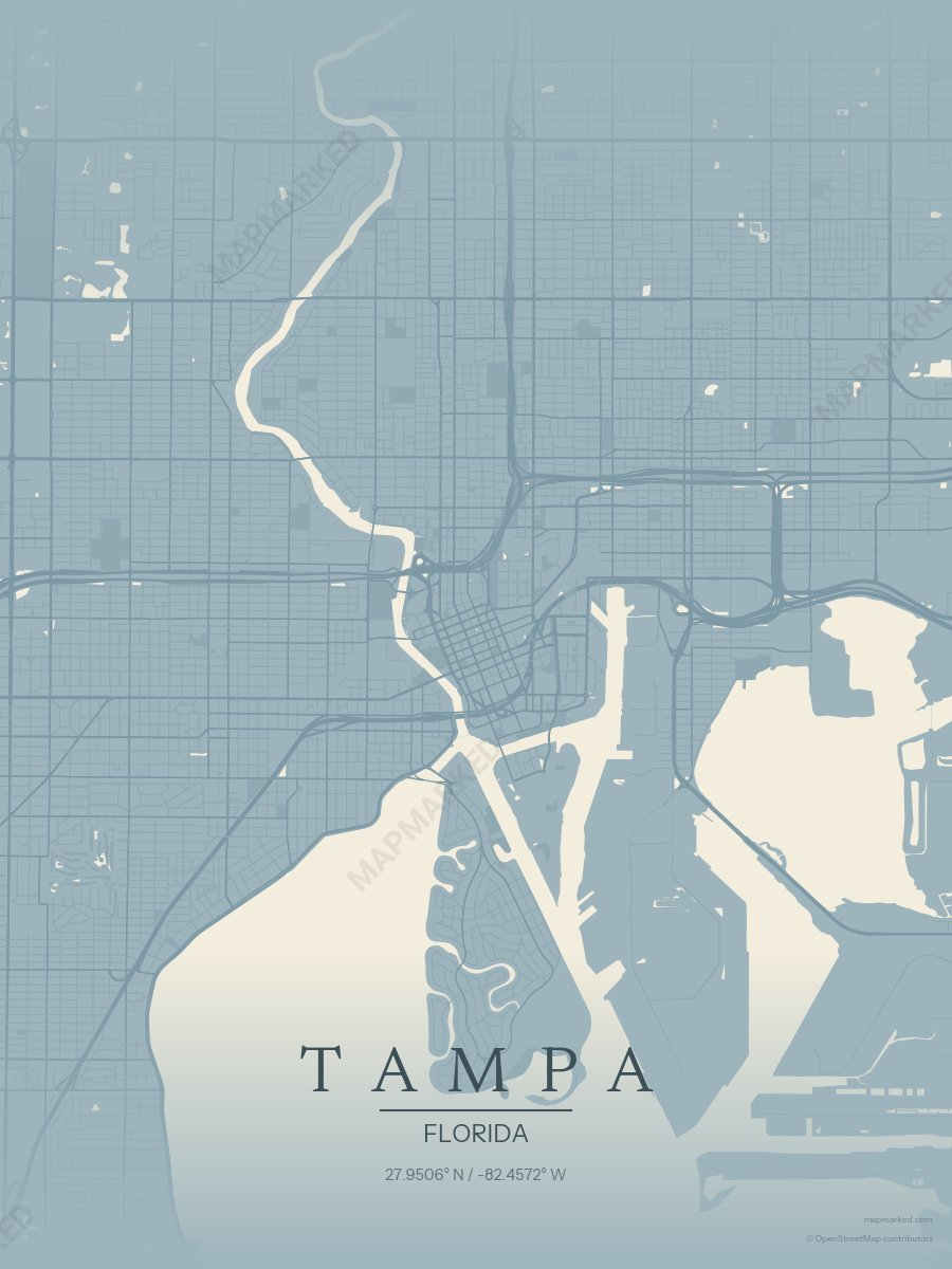 Silhouette Dusk Blue style sample on Tampa