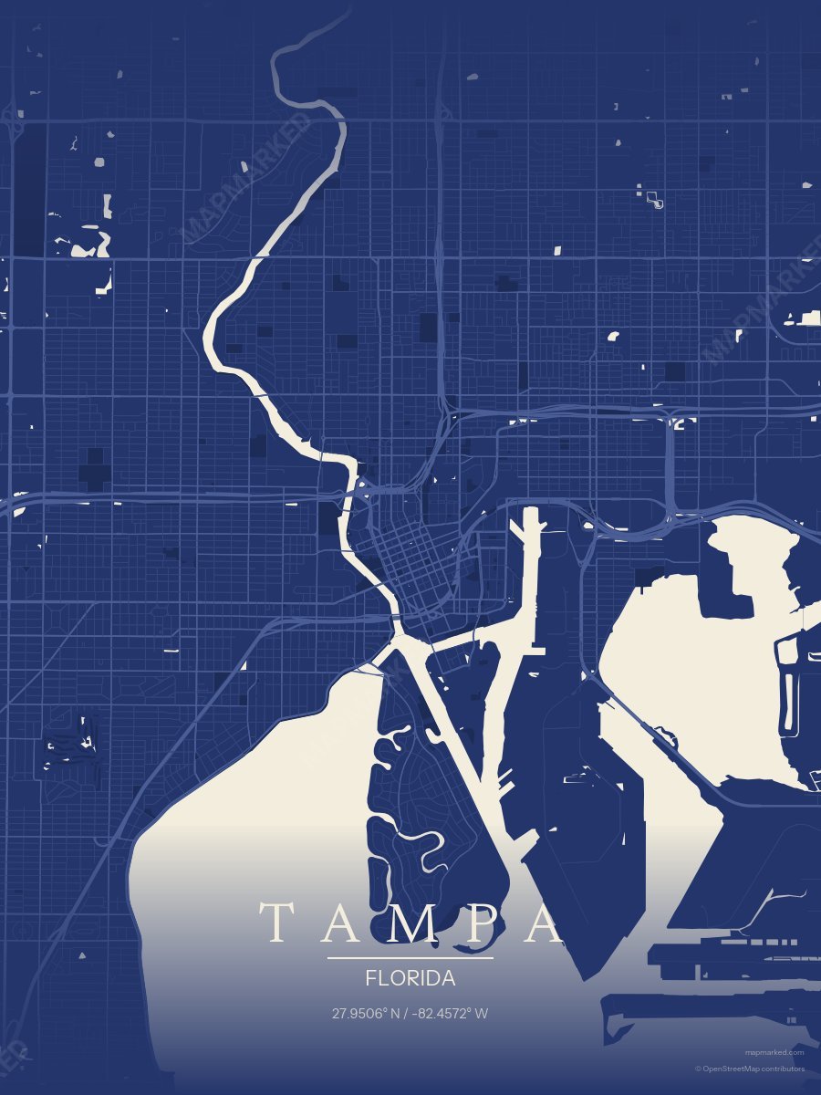 Silhouette Navy style sample on Tampa