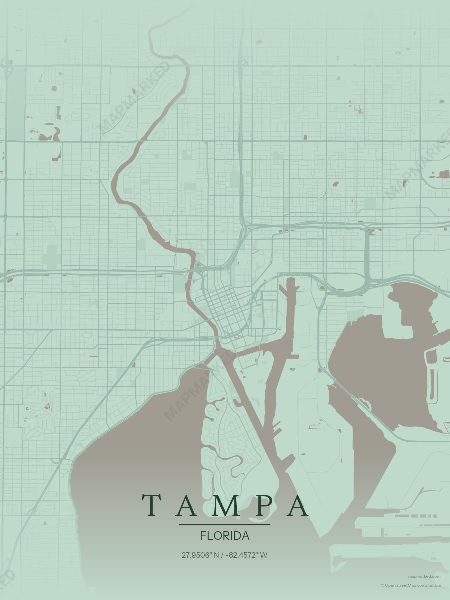 Silhouette Seafoam style sample on Tampa