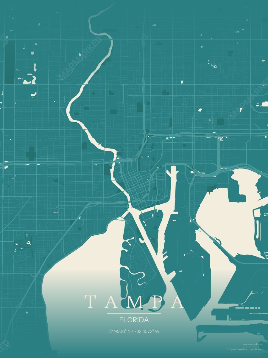 Silhouette Teal style sample on Tampa