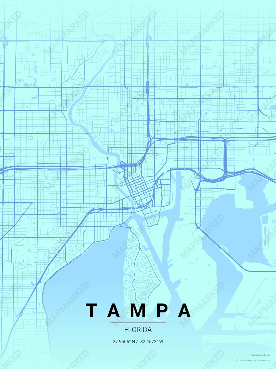 Aqua Gradient style sample on Tampa