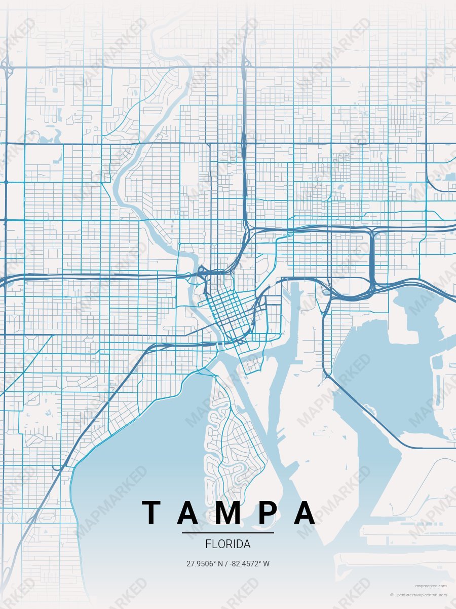 Teal Paper style sample on Tampa