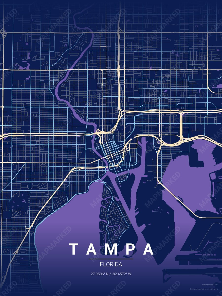 Apricot Indigo Space style sample on Tampa
