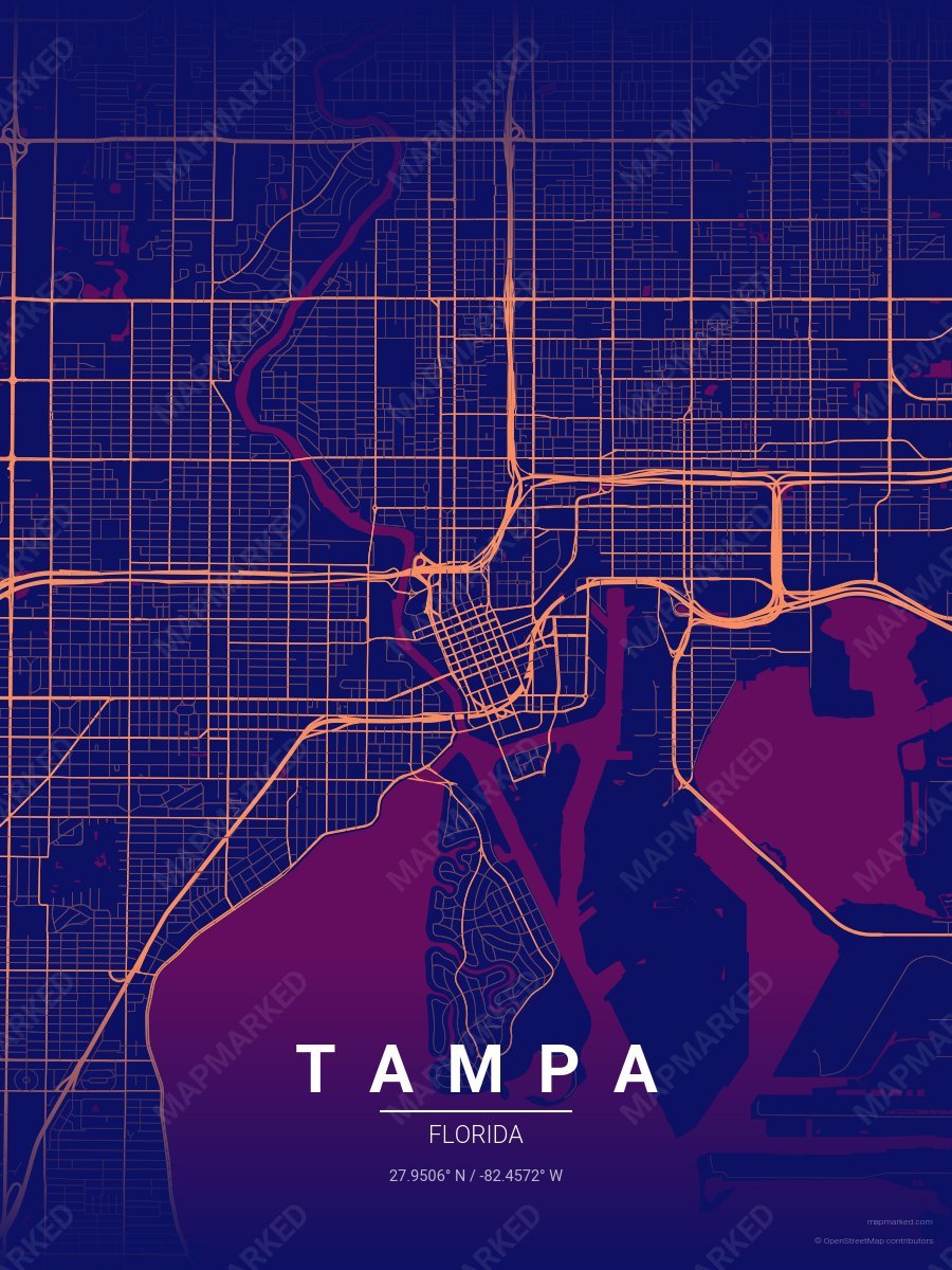 Fuchsia Ink style sample on Tampa