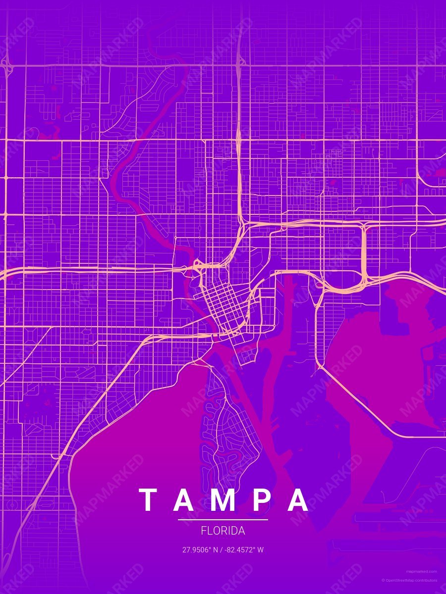 Magenta Burst style sample on Tampa