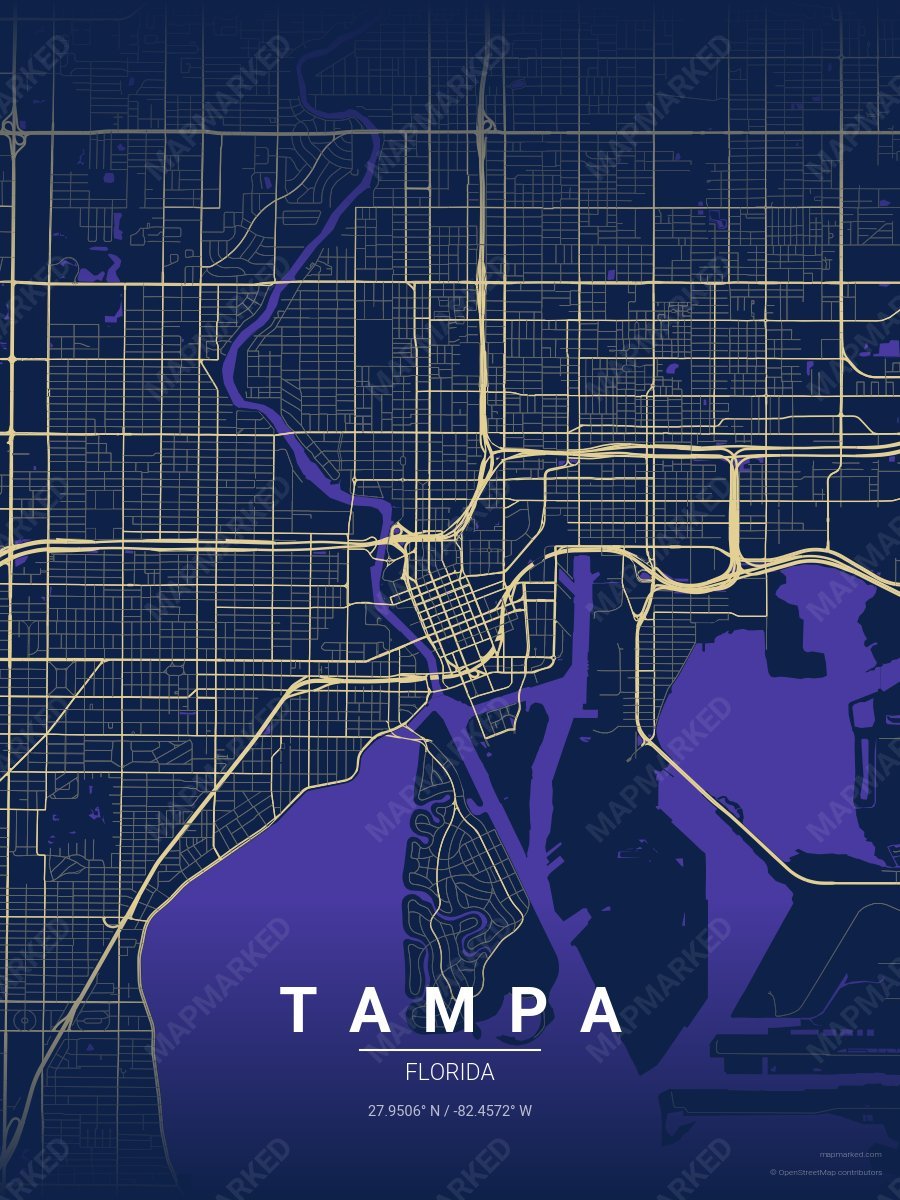 Royal Gold Space style sample on Tampa