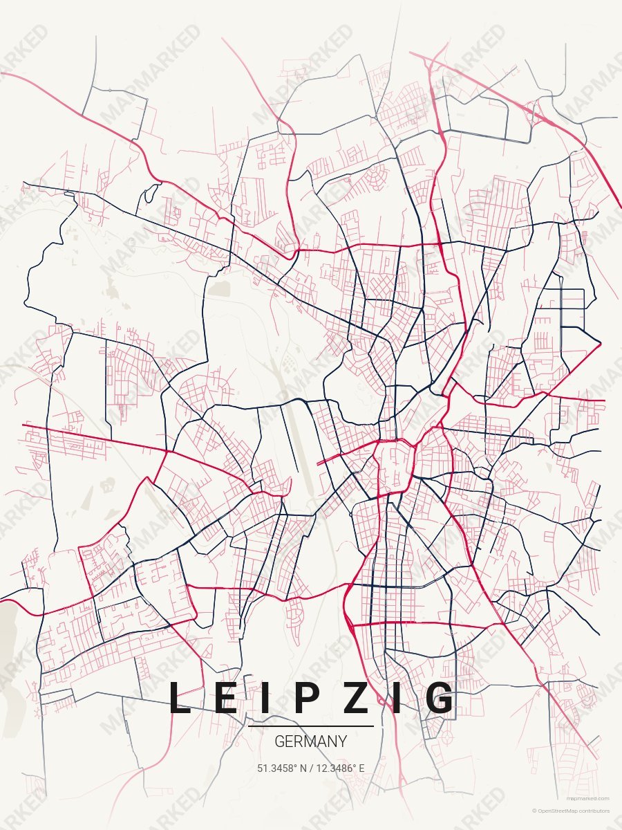 Cream, Red & Dark Blue Classic style sample on Leipzig De