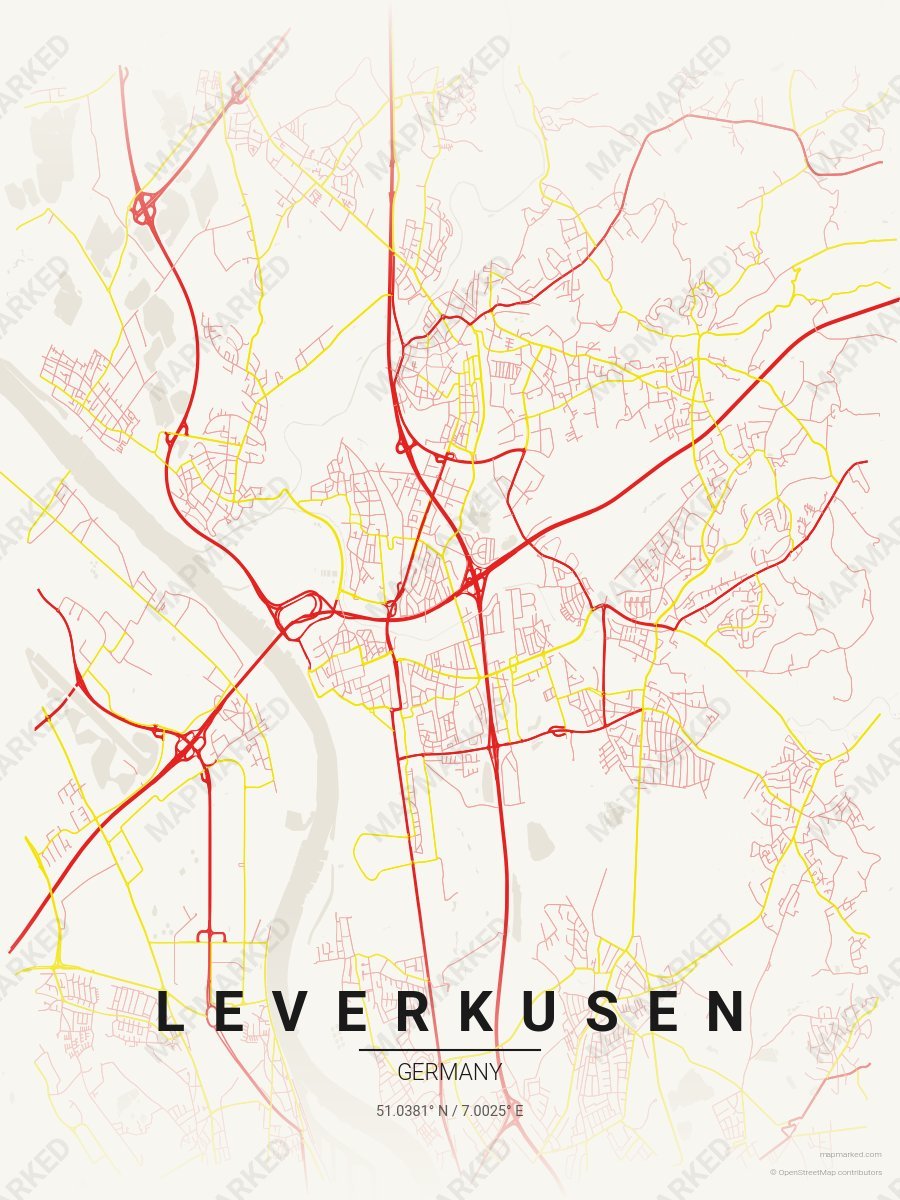 Cream, Red & Yellow Cadence style sample on Leverkusen De